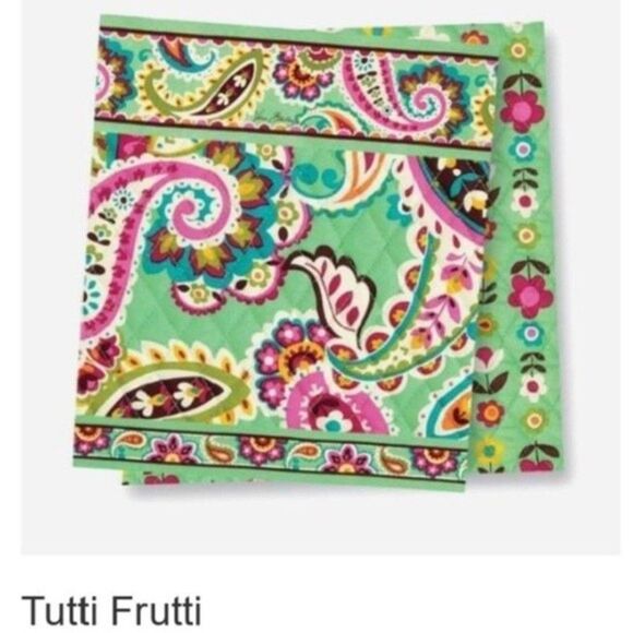 Vera Bradley Tutti Frutti Trifold Euro Wallet - Picture 8 of 8